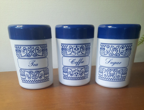 Vtg tea coffee sugar - vtg,